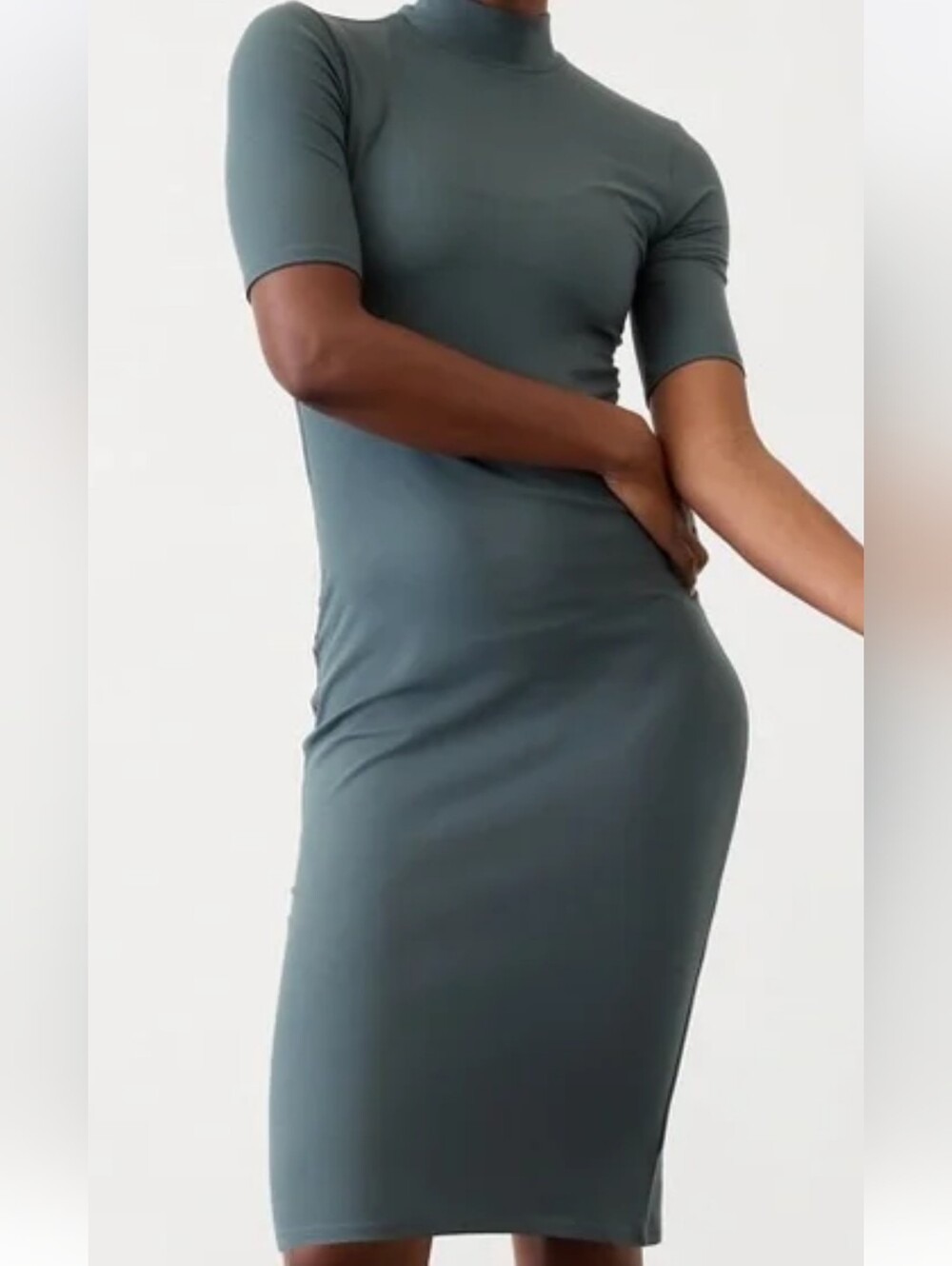 Athleta Signatur Rib Midi Dress Never Worn